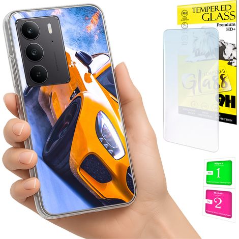 Funda para Realme C75 / 14X 5G con cubierta trasera para fotos y cristal 9H. (1/5)