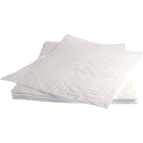 Tampon Absorbant d'huile RS PRO, 100 par paquet , capacité d'absorption: 90 L ( Prix pour Boîte de 100 ) (1/4)