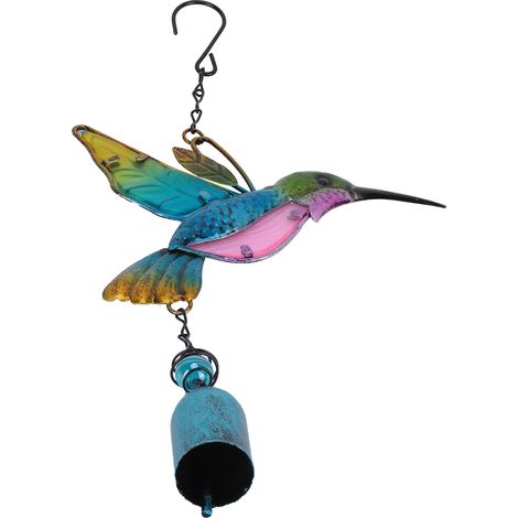 Carillon à vent en forme d'oiseau, décoration suspendue pour jardin ou cour. (1/5)