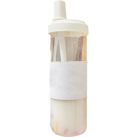 Gourde Isotherme 850ml avec Paille, Couvercle Amovible et Manchon N6 - Récupérateur de Chaleur Sûr et Sain, Tasse Réutilisable pour Voyage (1/5)