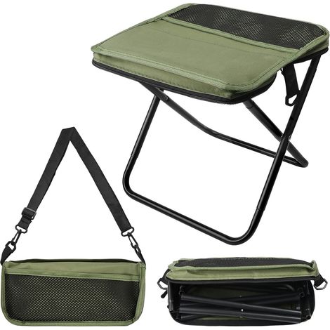 Tabouret pliant, tabouret de jardin pliable, tabouret de camping pliable, tabouret de camping portable pliable pour l'extérieur, léger (1/5)