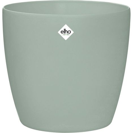 Elho Brussels Round Wheels 35 - Verde - Ø 35 x B 35 x H 33 cm - Interno - 100% riciclato (1/4)