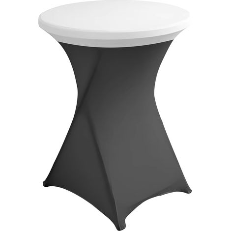 Nappe flexible pour table de bar à cocktails 80 cm, blanche