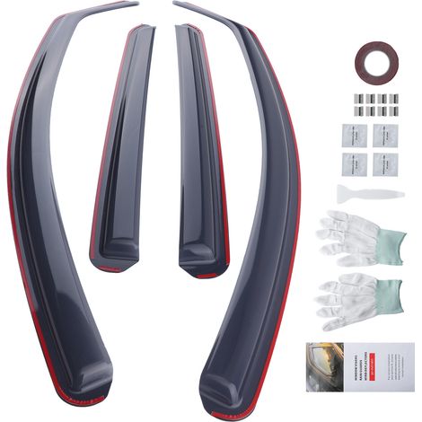 In-Channel Wind Deflectors for Nissan Qashqai 2007-2013 Front Rear Set