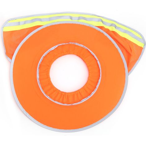 Casquette de travail ventilée avec protection solaire et bandes réfléchissantes pour ouvriers du BTP (1/5)