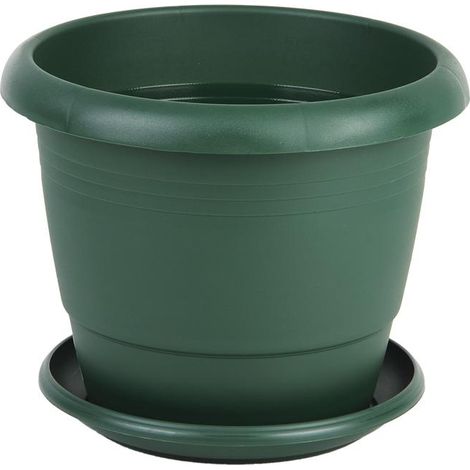 maceta verde modelo gardenia 30x25+ plato24cm caja 12 unid.