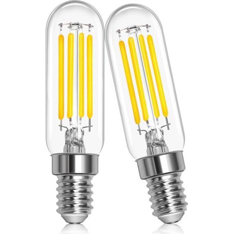 Ampoule de Hotte de Cuisine E14 T22 3W 230V, Ampoule LED 3W Équivalent Lampe 40W, Ampoule Hotte Aspirante E14 Blanc Neutre 4000K pour Hotte Aspirante, Lustre et Applique Murale, Non-Dimmable, Lot de 2 (1/5)