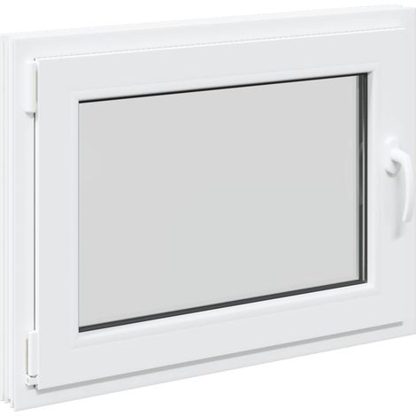 Ventana de sótano oscilante y abatible RISOR 80 x 70 cm vidaXL (1/5)