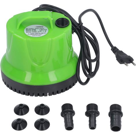 Pompe à eau Submersible 925 GPH 60W pour fontaine piscine vidange Aquarium Aquarium étang cascade prise ue 220-240V