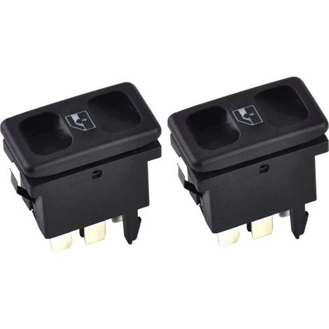 Adatto per pulsanti di controllo alzacristalli elettrici per auto in plastica/metallo nero 191959855 BDP605. Adatto per MK2 1985-1987 1988 1989.