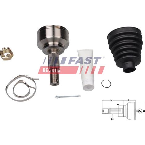 Joint homocinétique externe rapide FT25090K