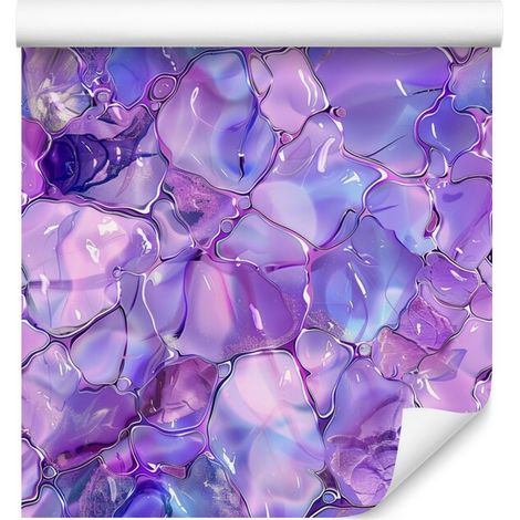 Carta da parati Ink lavanda, viola, blu e azzurro 50x1000 cm (1/5)