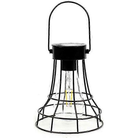 Linterna solar impermeable para exteriores, jardín, camping, lámpara colgante LED, luz nocturna decorativa para Y (1/5)