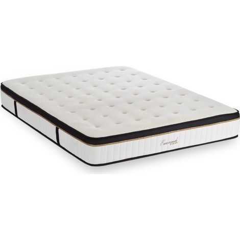 Matelas mémoire de forme 140 x 190 cm – Épaisseur 24 cm – Accueil moelleux – Soutien ferme – Technologie AIR SYSTEM pour aération optimale – Maison Aubertin (1/5)