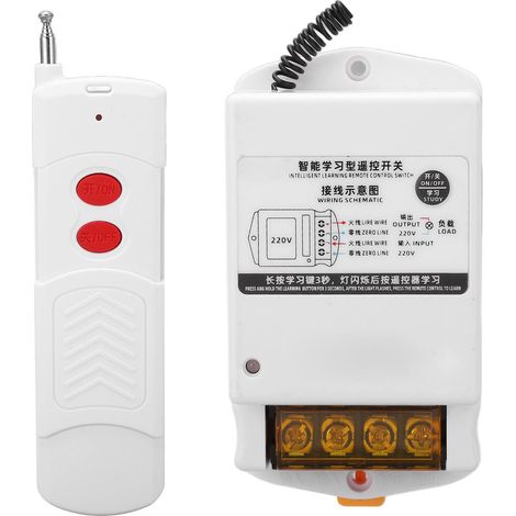 Interrupteur de commande à distance sans fil intelligent, adapté aux pompes à eau et aux appareils électroménagers de forte puissance, 220 V CA, BEM 2203 (1/5)