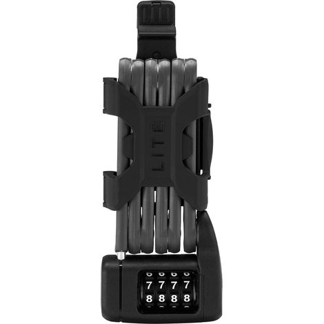 ABUS Bordo Lite 6055C SH serratura a libro - con supporto e codice combinazione Serratura ultraleggera in acciaio speciale Livello di sicurezza 7 60 cm Nero (1/4)