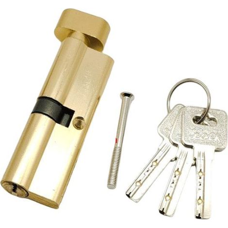 Serrure de porte antivol, cylindre de serrure, serrure de porte à cylindre, serrure de sécurité en or, serrure de porte intérieure, serrure à levier, serrure à clé, serrure en laiton, serrure à cylind (1/4)