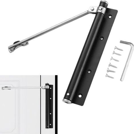 Chiudiporta per interni ed esterni, molle per porte, chiudiporta neri, fermi per porte, porte esterne e accessori (1/5)