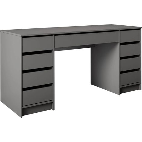 Mesa de oficina Comfivo Terros II, Antracita, Con cajones, Número de puertas: 0, Número de cajones: 0, 76x154x55cm