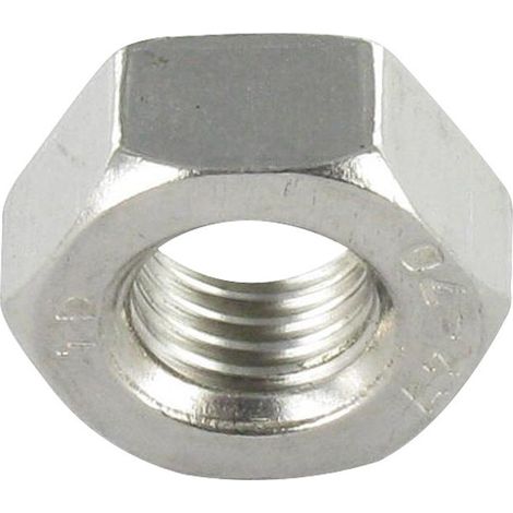 Ecrou Hexagonal HU M33 Pas fin Pas de 200 Inox A2