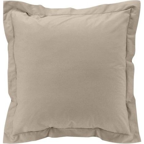 Taie d'oreiller Percale - douceur d'intérieur - Percale de coton 100% - Dimensions 63x63 cm - Couleur sable (1/5)