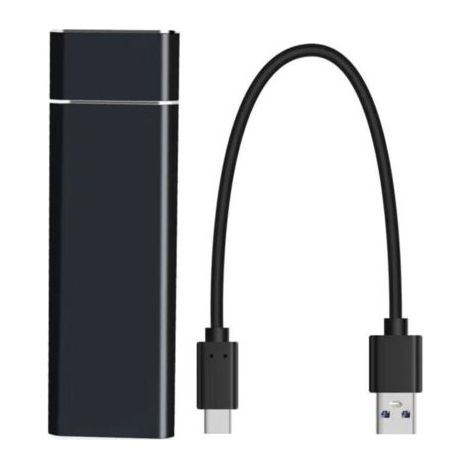 Disque dur externe SSD 64 Go - Ultra Fin, cadeau adaptat OTG/Type-C, pour ordinat portable vitesse de lecture jusqu'à 430 Mo/s, vitesse d'écriture jusqu'à 370 Mo/sExterne pour ordinat