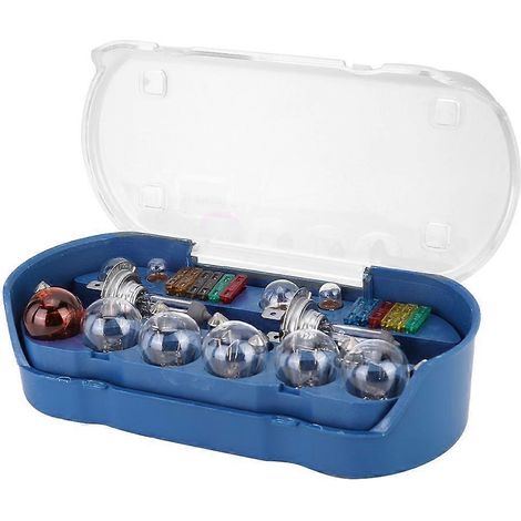 Lot de 30 ampoules halogènes d'urgence H7 + fusibles à lames pour voiture, kit de rechange rapide. (1/4)