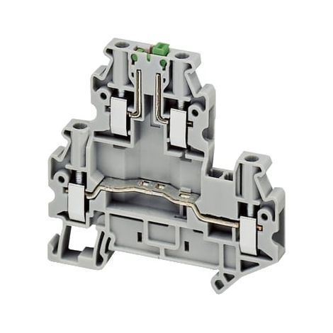 Borne sectionnable à couteau 2 niveaux 4 points 4mm² gris - NSYTRV42SCD