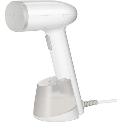 Défroisseur vapeur vertical portable voyage, 230ml, 1200W Fer à vapeur pratique Chauffage rapide, vapeur 18g/min, pour vêtements, rideaux, meubles rembourrés (1/5)