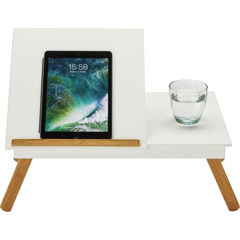 Mömax Laptoptisch Weiß/Naturfarben (1/5)