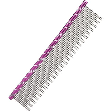 Peigne à poils d'animaux robuste, durable, réutilisable et confortable, à nœuds ouverts, pour chat, violet (1/5)