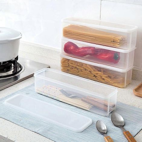 Porte-baguettes de style japonais, boîte de rangement pour aliments, organisateur de cuisine, boîte de rangement pour vaisselle, boîte de conservation pour spaghettis (1/2)