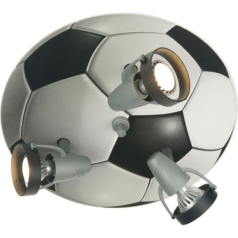 Deckenstrahler für Fussball-Fans, 3flammig, Spots schwenkbar, Fussball-Strahler (1/4)