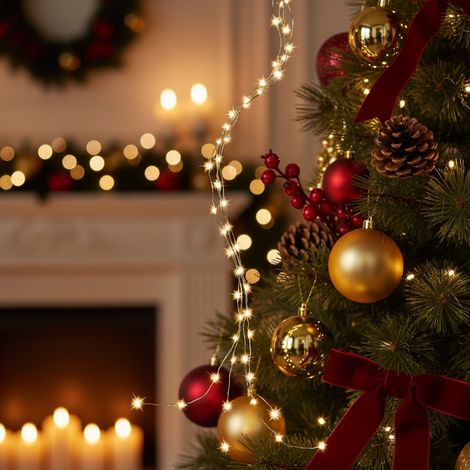 Catena di luci LED a grappolo per decorazioni natalizie da 300 cm (1/5)