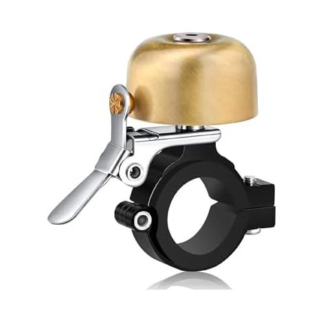 Sonnette de vélo, 80 dB, en métal, pour la signalisation sonore en cyclisme urbain et sur route.-AquaForge (1/4)