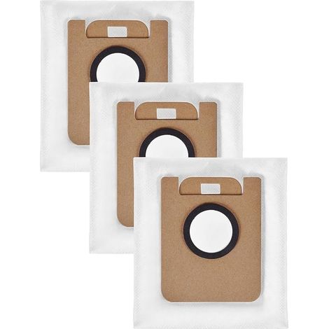 Dreame 3x Sacs à poussière de remplacement pour robot aspirateur D10 Plus, Accessoires originaux Dreame
