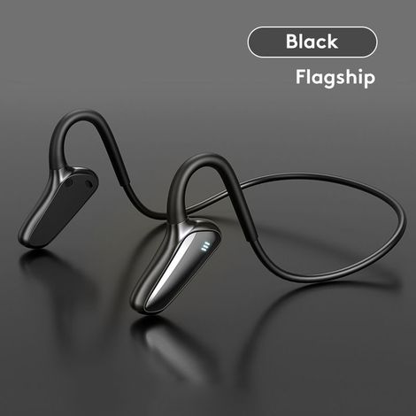 Knochenschallkopfhörer, kabellose Bluetooth-Sportkopfhörer, komfortables Freiohr-Design, IP67 wasserdicht, 8 Stunden Akkulaufzeit, ideal für Sport, Laufen, Joggen und Radfahren – Schwarz (1/5)