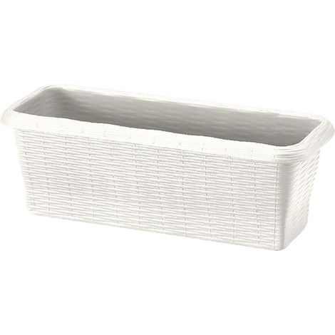 Fioriera Rettangolare Bama Paglia 11,5 lt Panna 60 x 20 x 17,5 cm