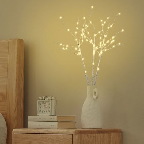 TolleTour Beleuchteter Dekoast 50 cm, 70 warmweiße LED-Lichter, flexible Zweige für Innenräume und Feste (1/5)