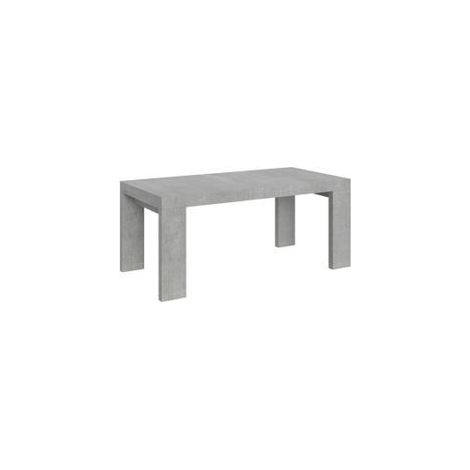 Table rectangulaire extensible 180 à 440cm gris béton Ribo-Support 4 pieds (1/5)