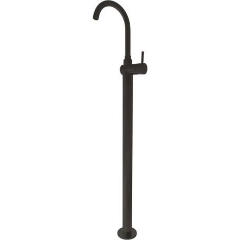 Mitigeur lavabo sur pied SEINA en laiton noir H. 115 cm (1/3)