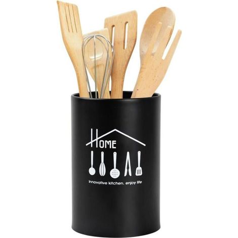 HOXILEELEORécipient pour Vaisselle, Porte Couverts Cuisine en Acier Inoxydable, Organisateur D'ustensiles de Cuisine, Pot à Ustensile Boite (1/4)