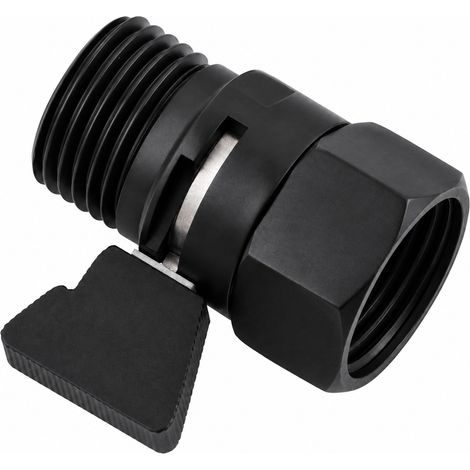 Vanne d'arrêt droite laiton pour douchette 1/2 pouce mâle femelle Modèle F noir AV016BD 10 × 6 × 4 cm 80 g – Livraison gratuite (1/5)