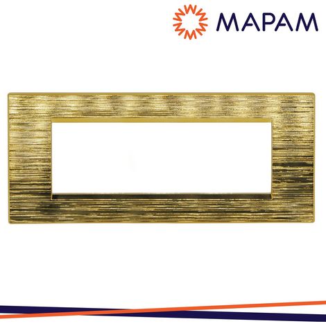 PLACCA TECNOPOLIMERO SPAZZOLATO 8007SL-5 ART 7P ORO (1/2)