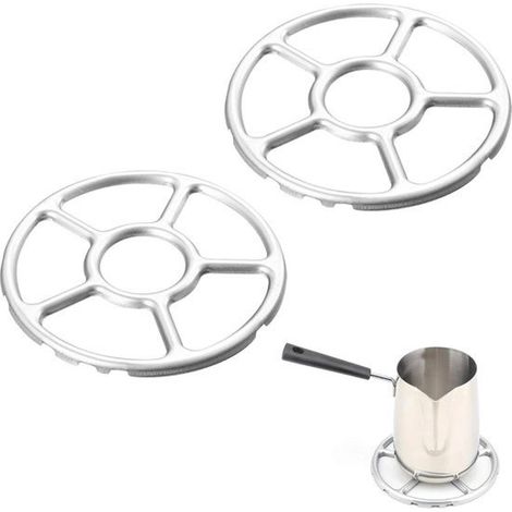 Accesorios estándar de hierro para quemadores de estufas de gas, ideales para preparar café y leche en cacerolas sobre una estufa de gas también se pueden usar como soporte para wok. (1/5)