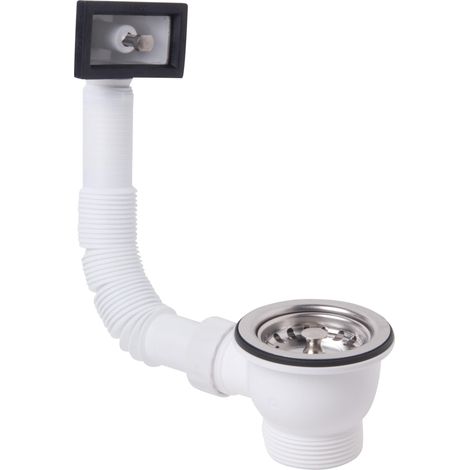 Piletta per lavello con foro 60mm polipropilene omp tea 132.605.6 (1/3)