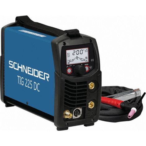 Poste à souder Inverter TIG 230V SCHNEIDER TIG 225 DC avec accessoires