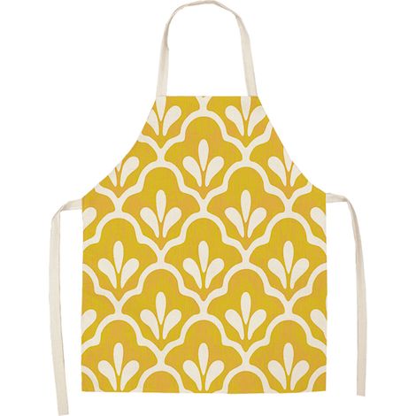 Tablier De Cuisine - Motif Géométrique Imperméable - Pour Cuisson Et Pâtisserie - 1 Pièce (1/2)
