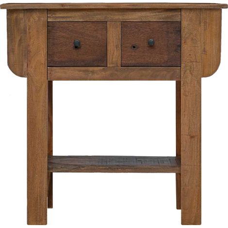 Maison Exclusive - Table console bois de récupération mélangé 80x35x80 cm
