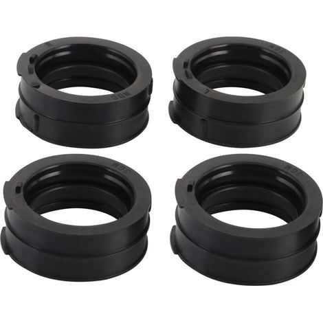 Kit de collecteur d'admission, kit de réparation de connecteur de carburateur (4 pièces) pour Yamaha YZF750R, FZR1000 et YZF1000R (moteur 4 cylindres) tuyau de raccordement du filtre à air (1/5)